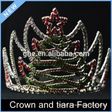 Feliz ano novo aniversário tiara coroas, decoração da coroa de Natal